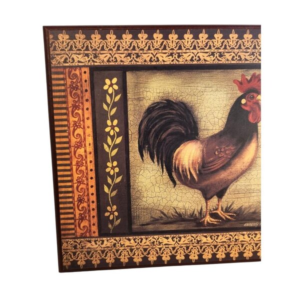 Rustic Farmhouse Rooster Wall Art 14.5" X 11.5" By Albert E. Price Country Rusti - Picture 4 of 7